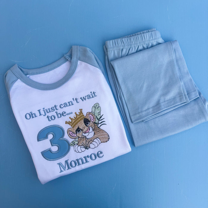 Lion King Inspired Birthday Pyjamas