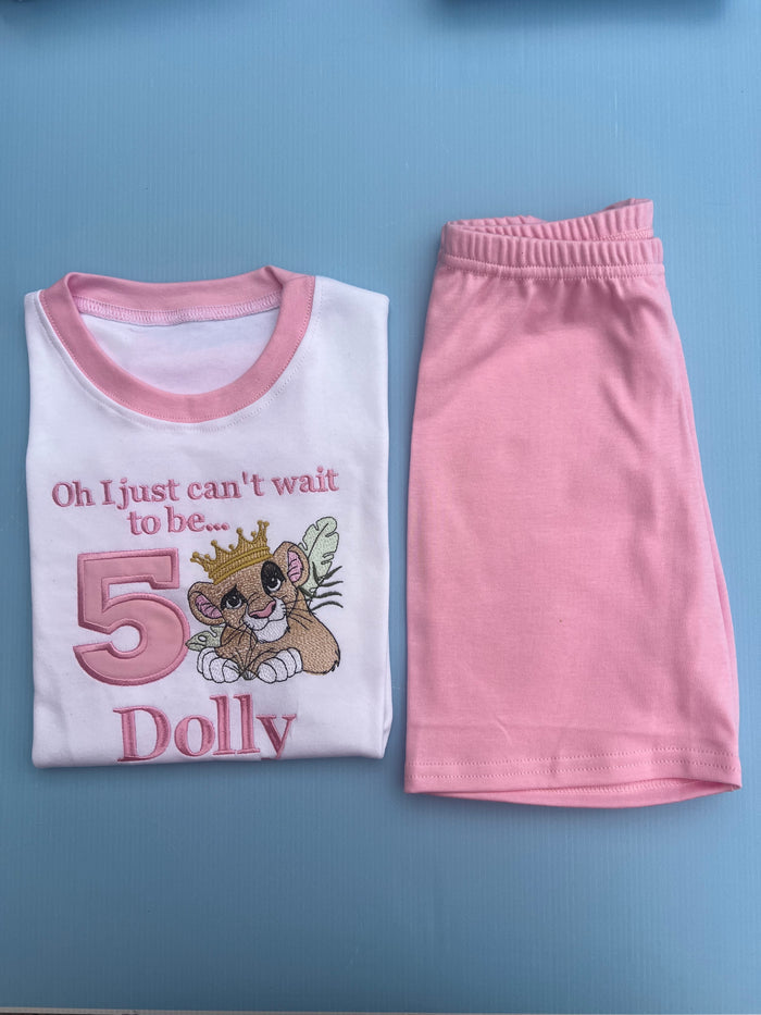 Lion King Inspired Birthday Pyjamas
