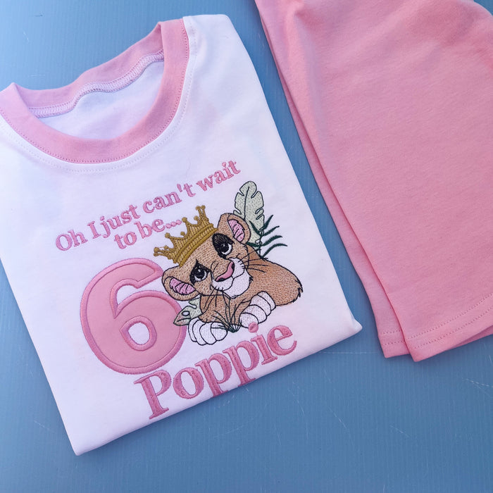 Lion King Inspired Birthday Pyjamas