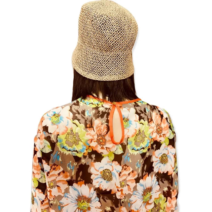 Long Sleeve Lightweight Blooming Floral Blouse