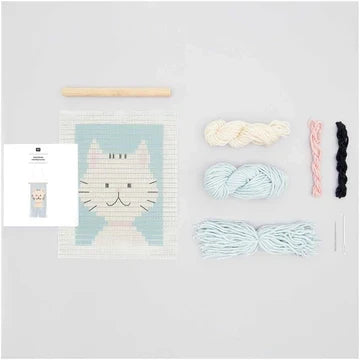 Long Stitch Embroidery Kit - Cat