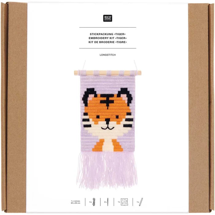Long Stitch Embroidery Kit - Tiger