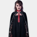 Long Tassel Wide Buckle Choker silver hardware hot pink or red faux leather with silver hardware and fringe tassel