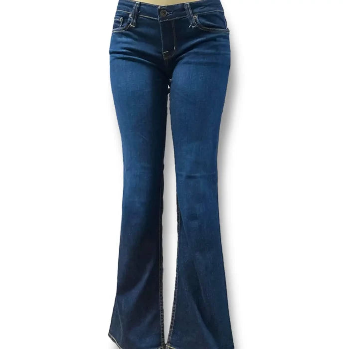 Low Rise Dark Denim Bootcut Jeans
