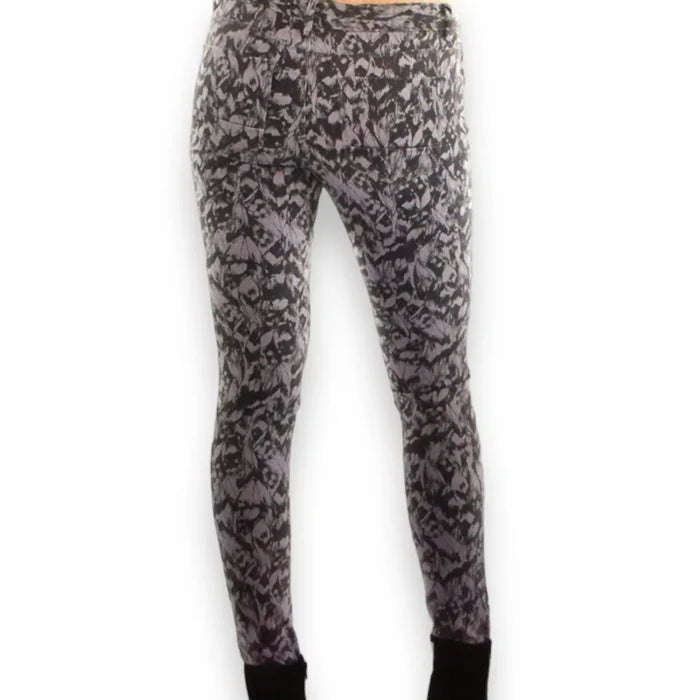 Low Rise Tie Dye Skinny Jeans lilac purple tie-dye print design junior /size 1/ women's