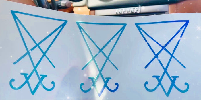 Lucifer Iridescent Car Decal Pack