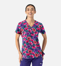 Maevn Prints Scrub Top - Autumn Bloom