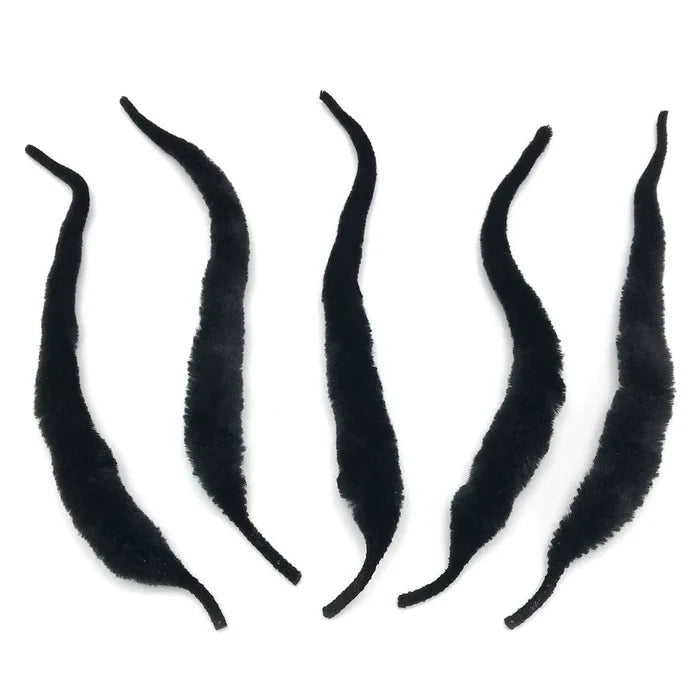 MANGUM DRAGON TAILS 4" Wapsi BLACK Fly Tying Rivers and Glen Trading Co