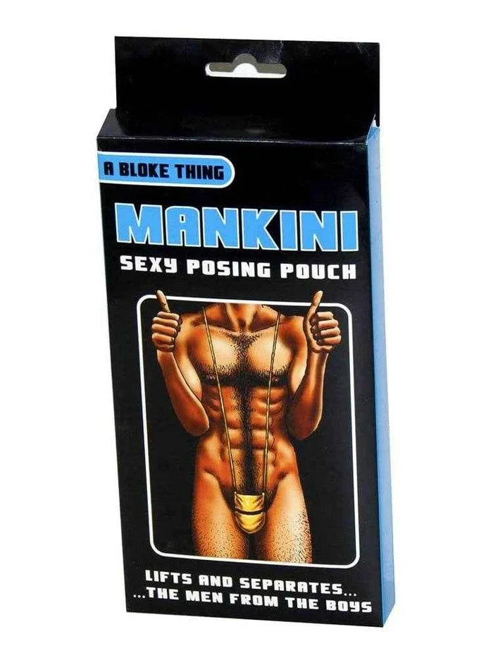 Mankini Gold Posing Pouch One Size