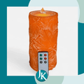 Maple Leaves Fountain Candle w Remote