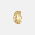 Loveness Lee Mara White Sapphire 18K Gold Plated Silver Ring, Front