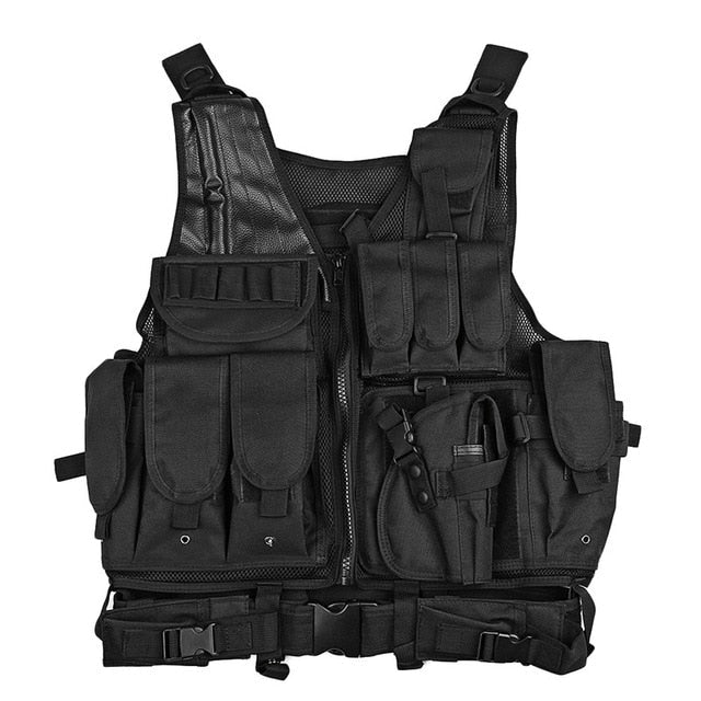 Men Military Tactical Vest Paintball Camouflage Hunting - BlueArtDecor