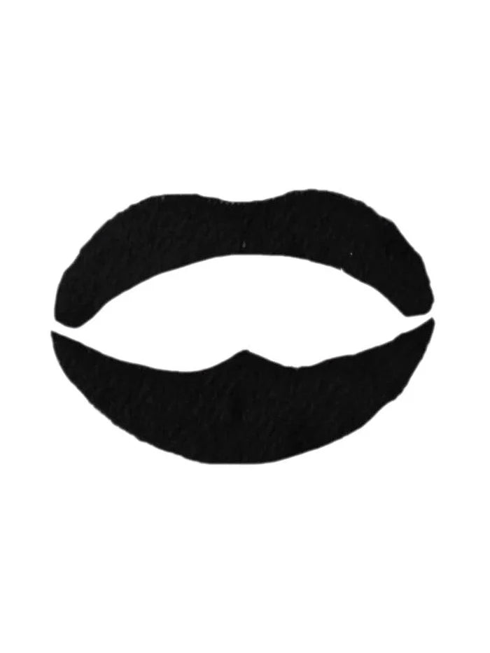 Men's 2 PCS Self-Adhesive Style Beard and Mustache Set - thefancydress.co.uk