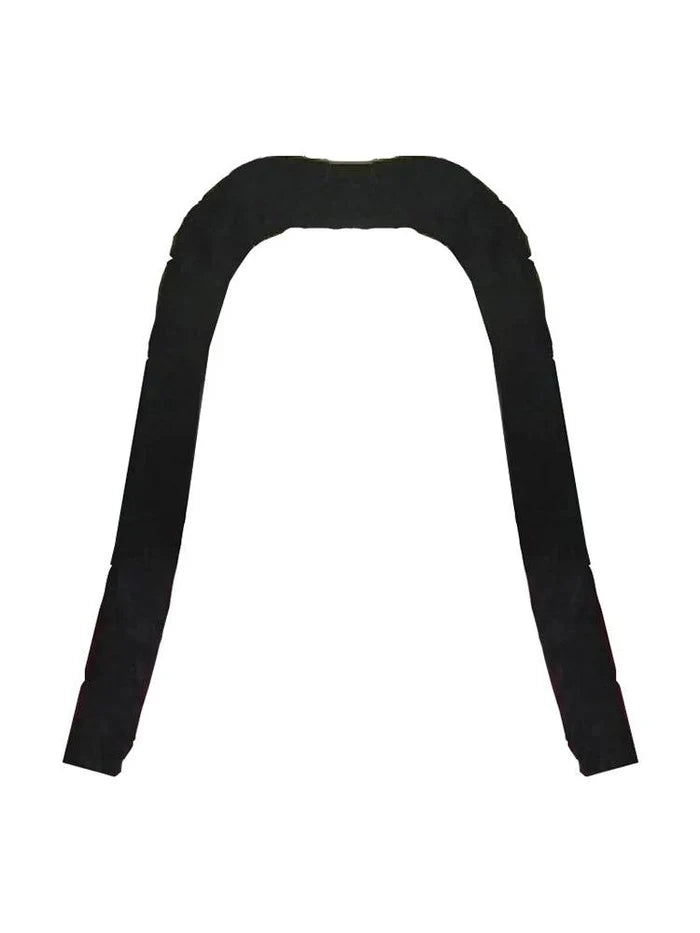 Men's 80's, 90's Fancy Dress Humo'Stache Black Long Mustache - thefancydress.co.uk