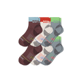 Men's Merino Wool Blend Hiking Quarter Sock 6-Pack