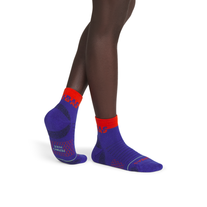 Men's Merino Wool Blend Hiking Quarter Sock 6-Pack