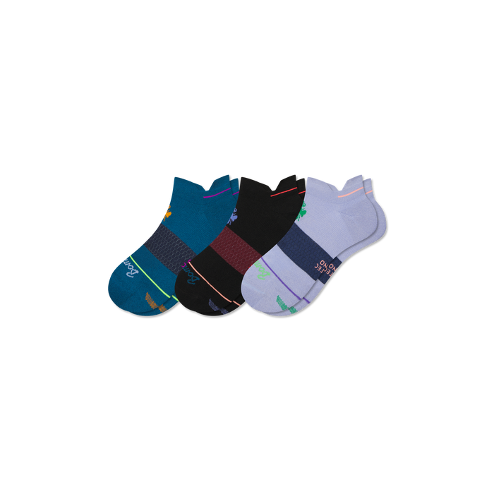 Men's Merino Wool Blend Run Ankle Sock 3-Pack