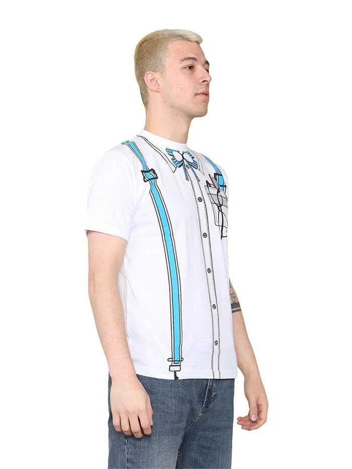Men's Nerd Printed T-Shirt - thefancydress.co.uk