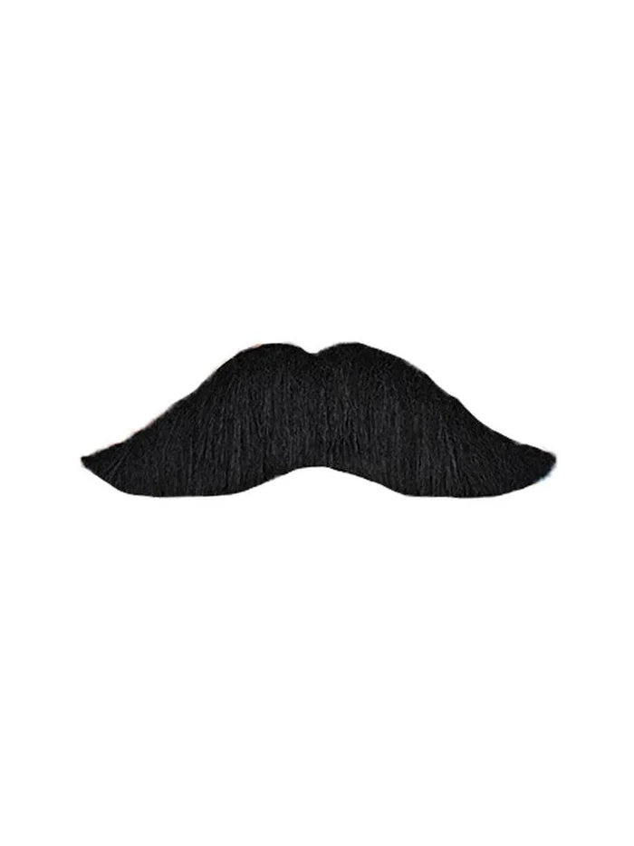Men's Old Style Humo'Stache Black Mustache - thefancydress.co.uk