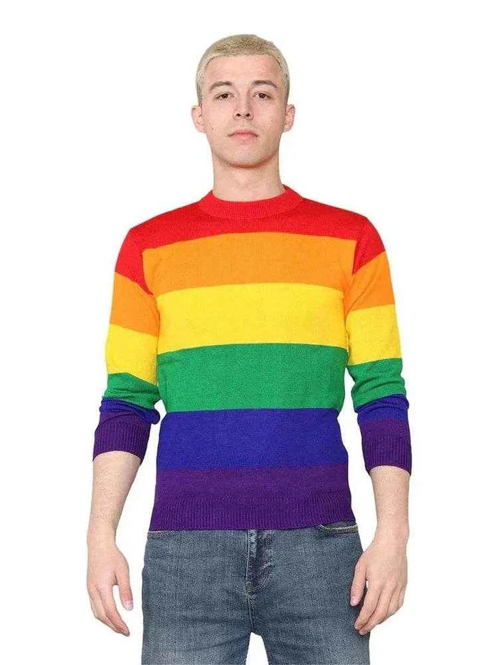 Men's Rainbow Knitted Jumper