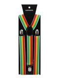 Men's Rainbow Pride, Festival Adjustable Suspender Braces 2.5 cm - thefancydress.co.uk