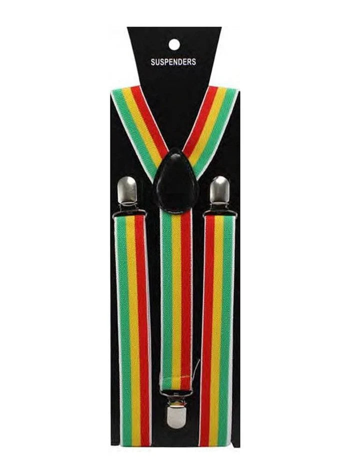 Men's Rainbow Pride, Festival Adjustable Suspender Braces 2.5 cm - thefancydress.co.uk
