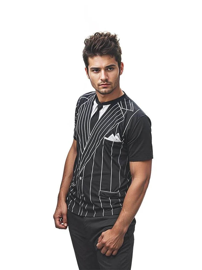 Men's School Gangster Printed T-Shirt - thefancydress.co.uk