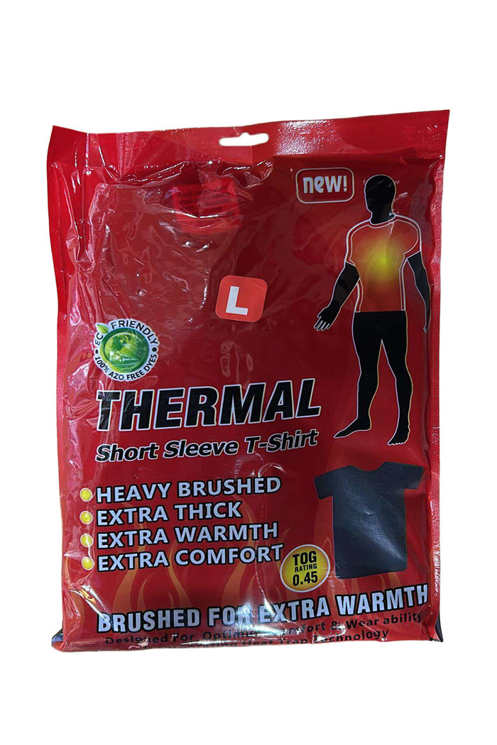 Men's Short Sleeve Thermal T-Shirt - 0.45 Tog Heat Control