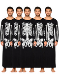 Mens Skeleton Group Tube Maxi Costume Dress
