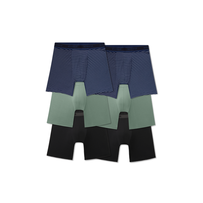 Men's Soft Flex Boxer Brief 6" 6-Pack