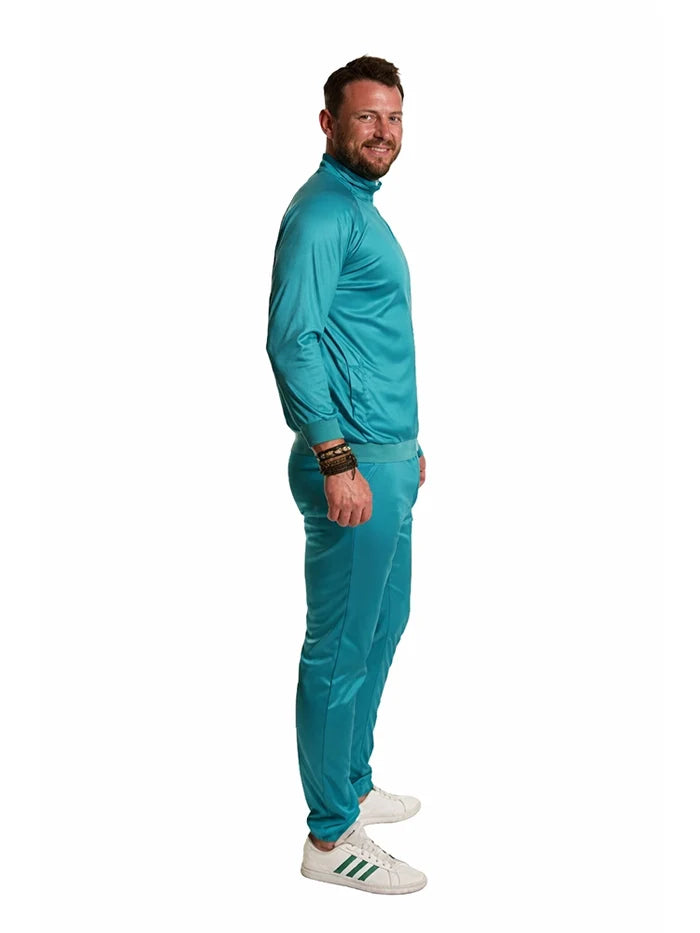 Men's Teal Green 013 Game Player Costume