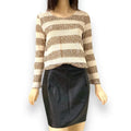 Metallic Striped Lightweight Knit Top - Wild Time Fashion