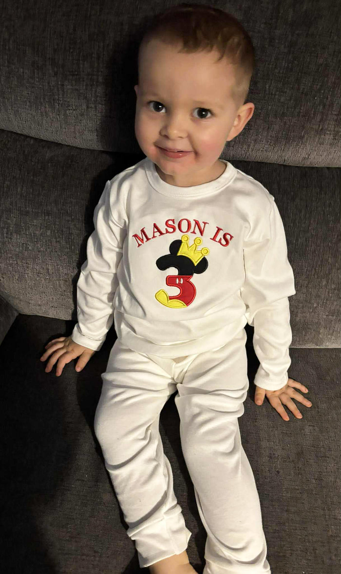 Mickey Inspired Birthday Pyjamas