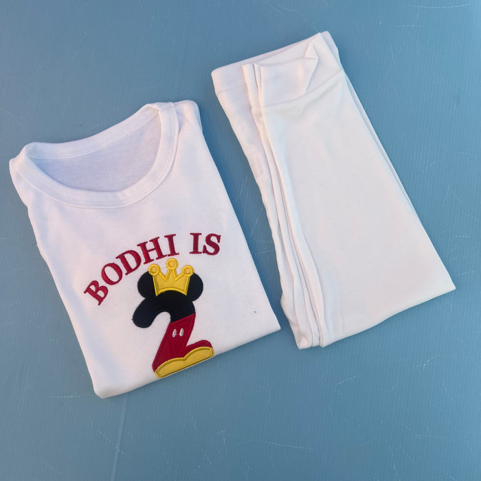 Mickey Inspired Birthday Pyjamas