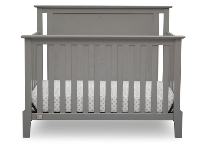 Serta Mid-Century Modern Lifestyle 4-in-1 Crib Grey (026) Front a3a