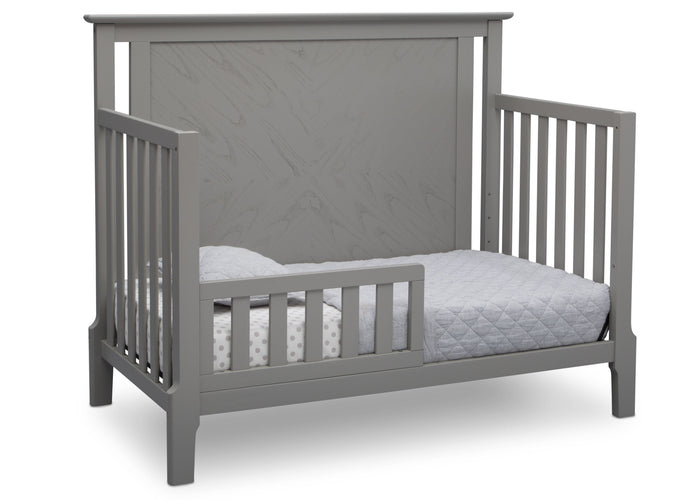 Serta Mid-Century Modern Lifestyle 4-in-1 Crib Grey (026) Toddler Bed a4a