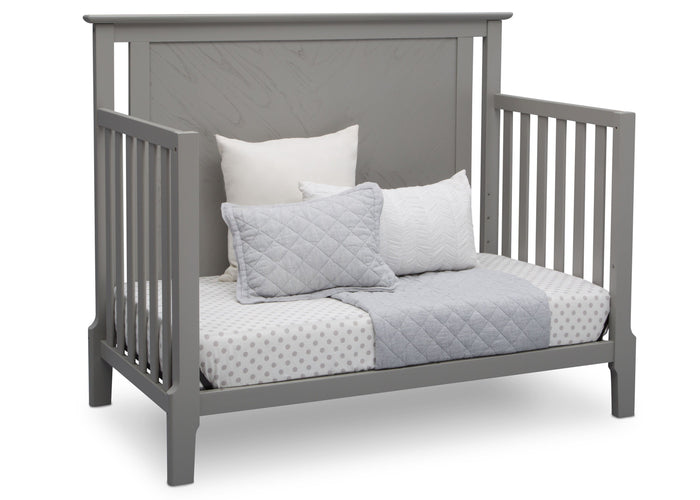 Serta Mid-Century Modern Lifestyle 4-in-1 Crib Grey (026) Daybed a5a