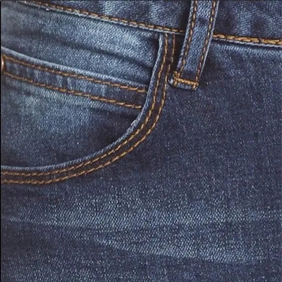 Mid Rise Distressed Skinny Ankle Jeans