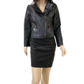 Women's Black Matte Moto Jacket