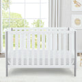 Milo 3-in-1 Convertible Crib Bianca White with Grey (166)