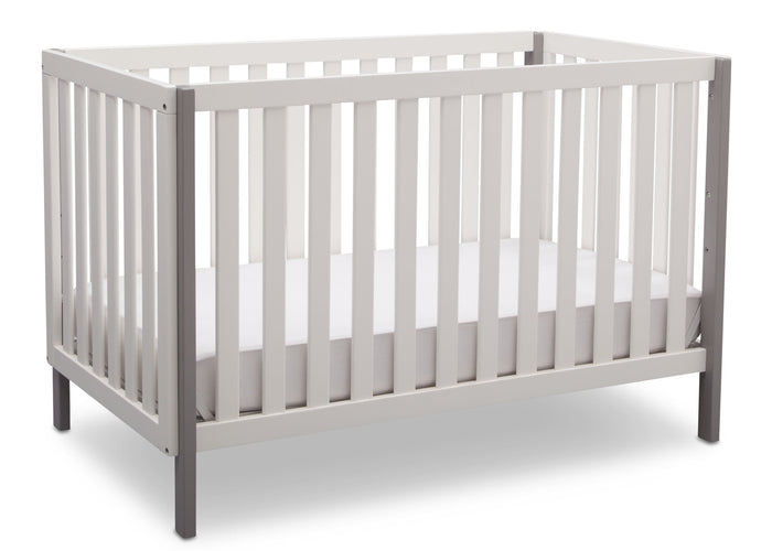 Milo 3-in-1 Convertible Crib Bianca White with Grey (166)