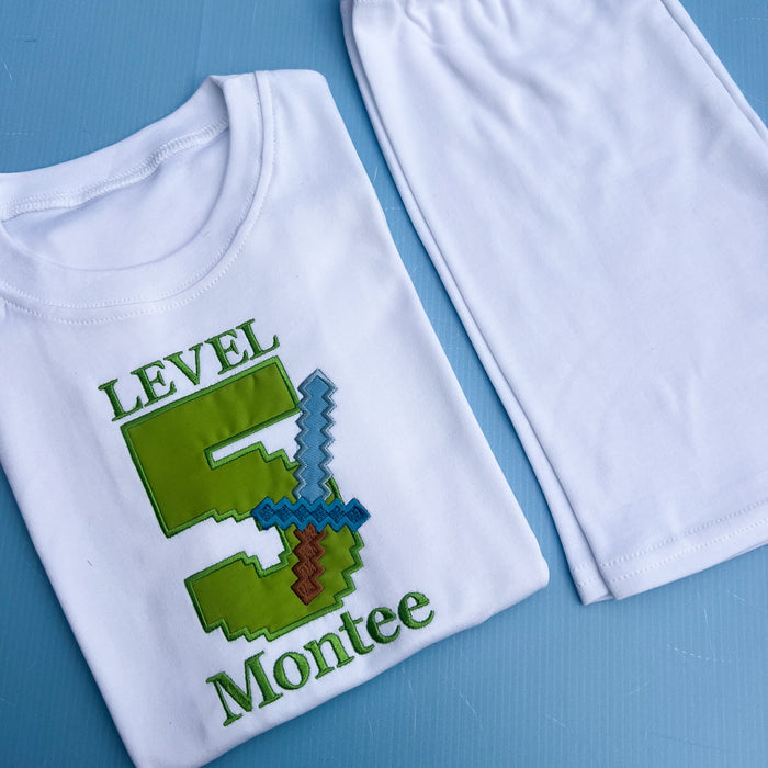 Minecraft Inspired Birthday Pyjamas