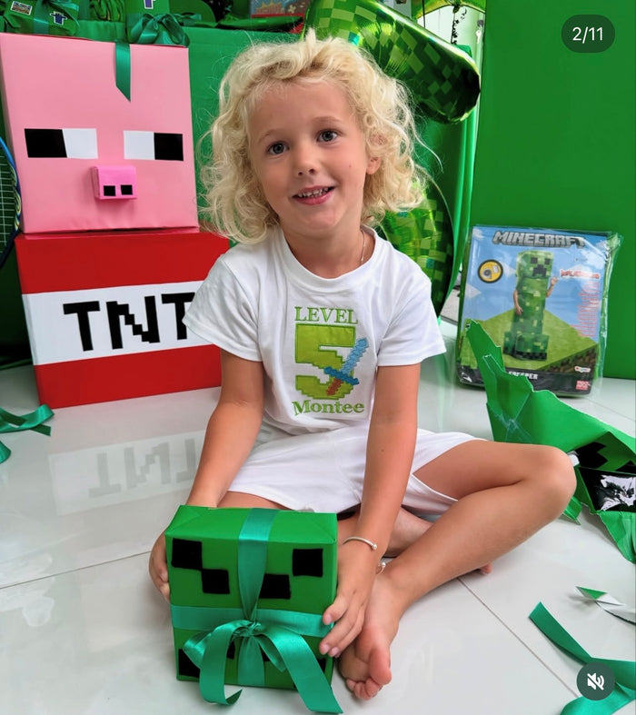 Minecraft Inspired Birthday Pyjamas