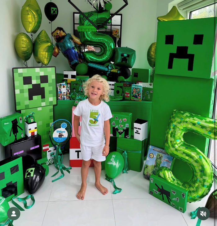 Minecraft Inspired Birthday Pyjamas