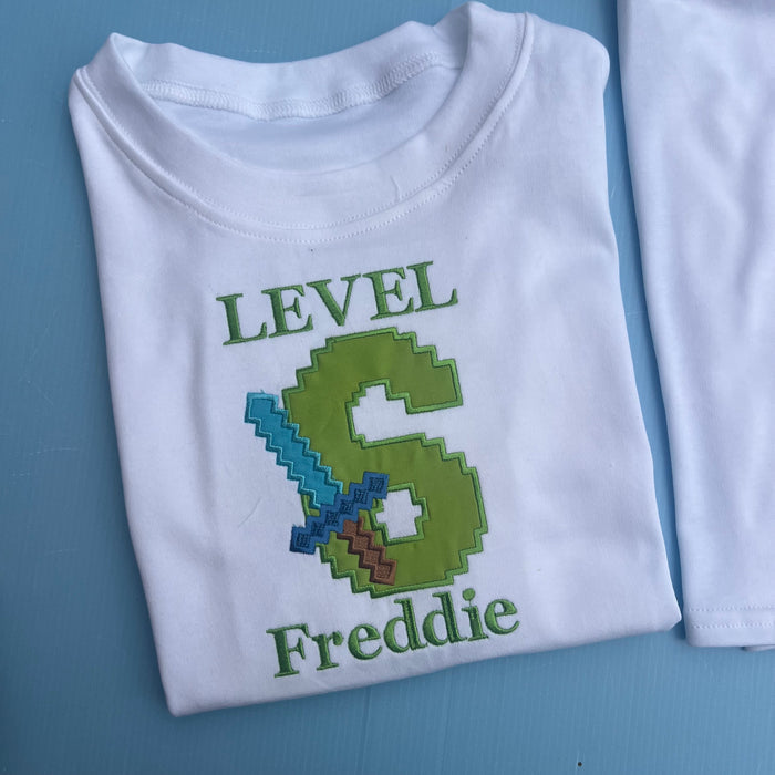 Minecraft Inspired Birthday Pyjamas