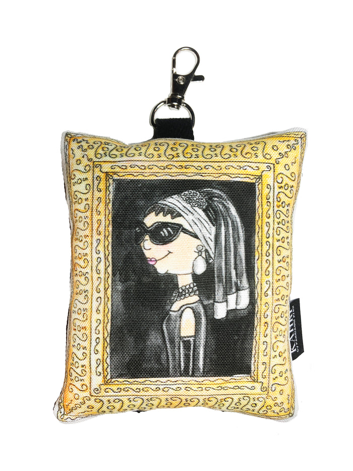 Mini Audrey Girl with a Pearl Earring Bag Charm