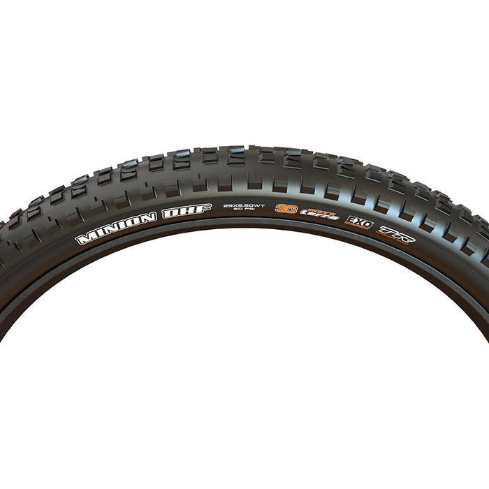 Maxxis, Minion DHF, Mountain Tire, 26''x2.50, Wire, Clincher, Single, DH, 60x2TPI, Black