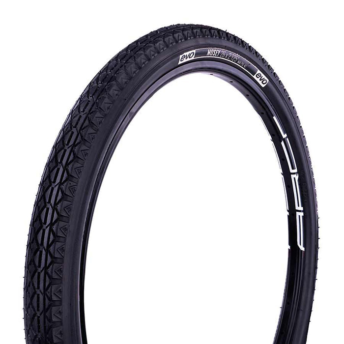 EVO, Mosey, Tire, 26''x2.125, Wire, Clincher, Black/White