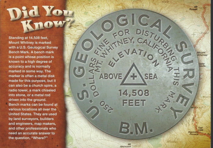 Mt. Whitney Ecological Survey Postcard-QTY=50