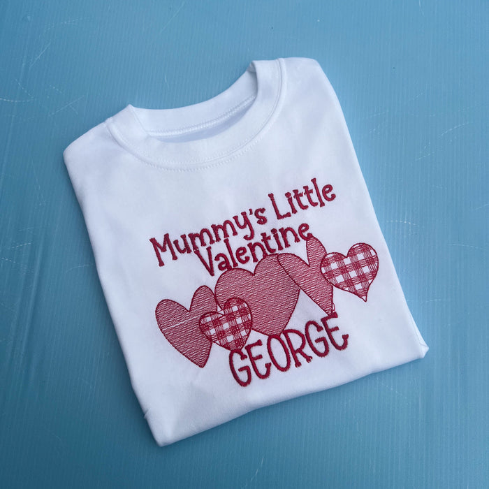 Mummys little Valentine Heart Design Sweatshirt
